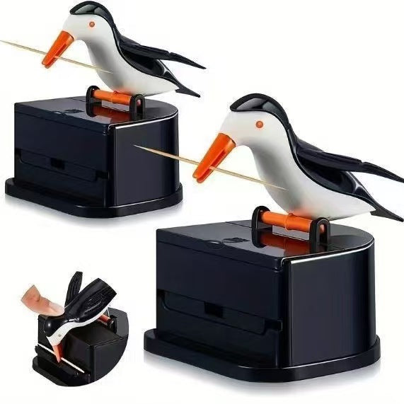 Creative Bird Toothpick Dispenser – Automatic "Pecking" Toothpick Holder –