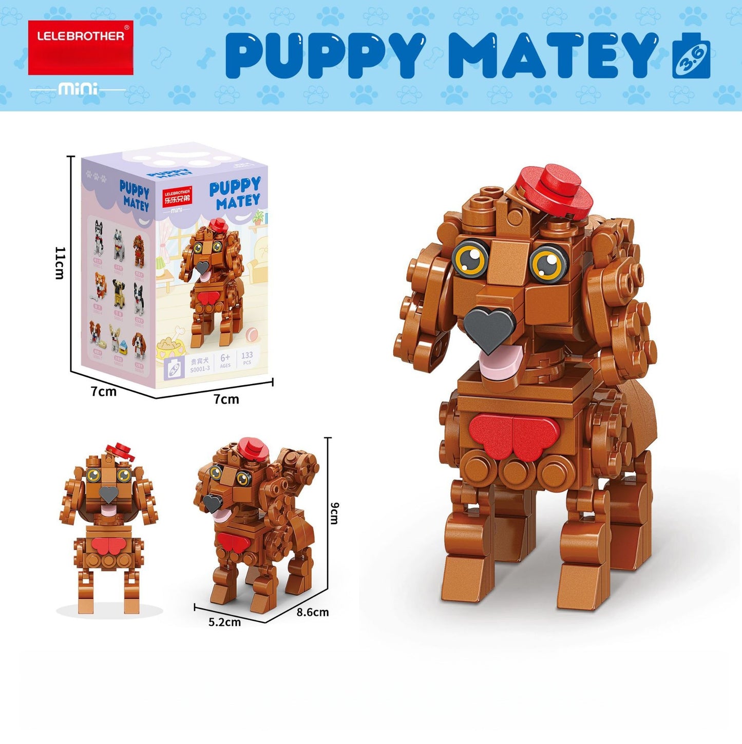DIY Mini Dog Building Block Set – The Perfect Desk Companion & Keepsake