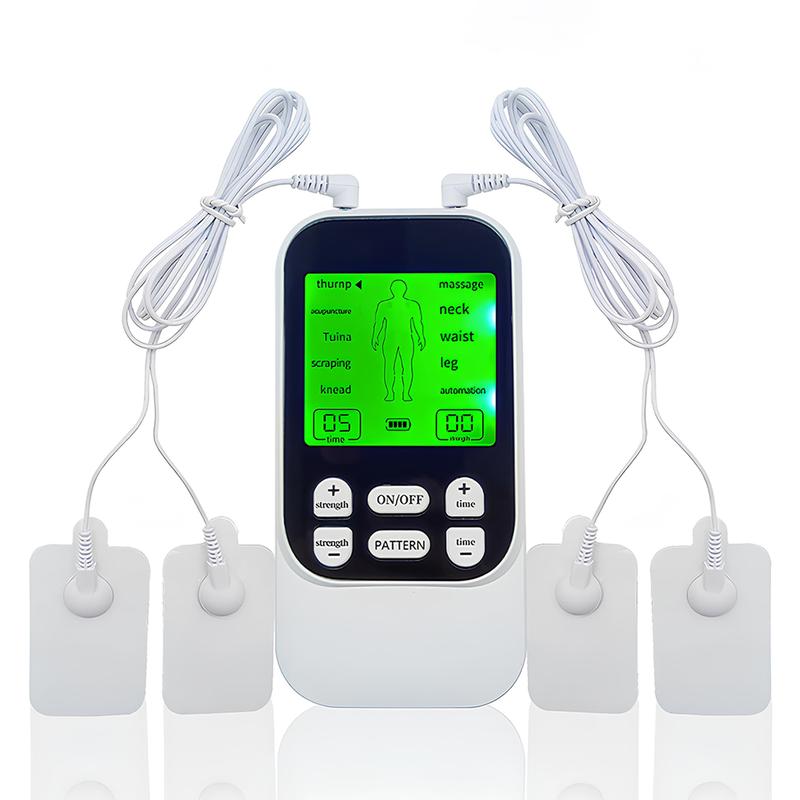 TENS EMS Muscle Stimulator – 10 Modes, Dual Channel, 30 Intensity Levels, Compact & Rechargeable