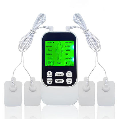 TENS EMS Muscle Stimulator – 10 Modes, Dual Channel, 30 Intensity Levels, Compact & Rechargeable